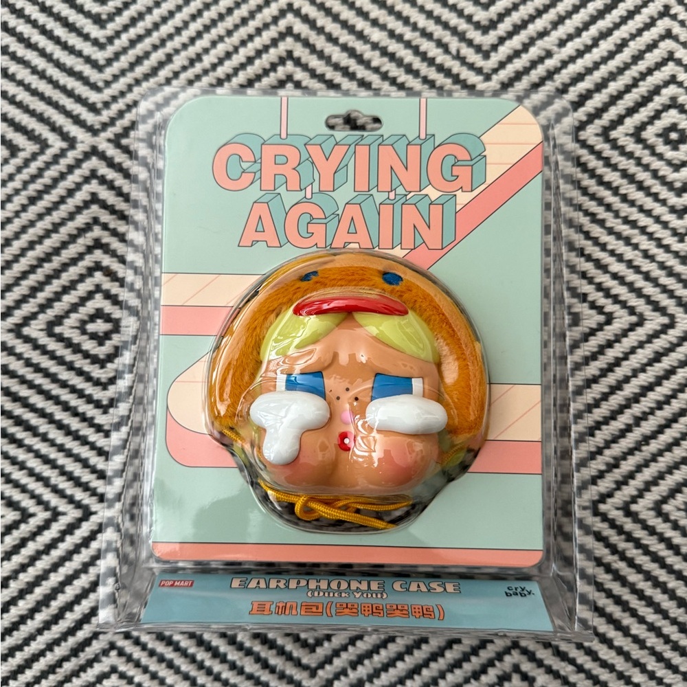 POP MART Crying Again Ear Phone Case